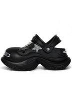 Platform Slip-On Clog Sandals