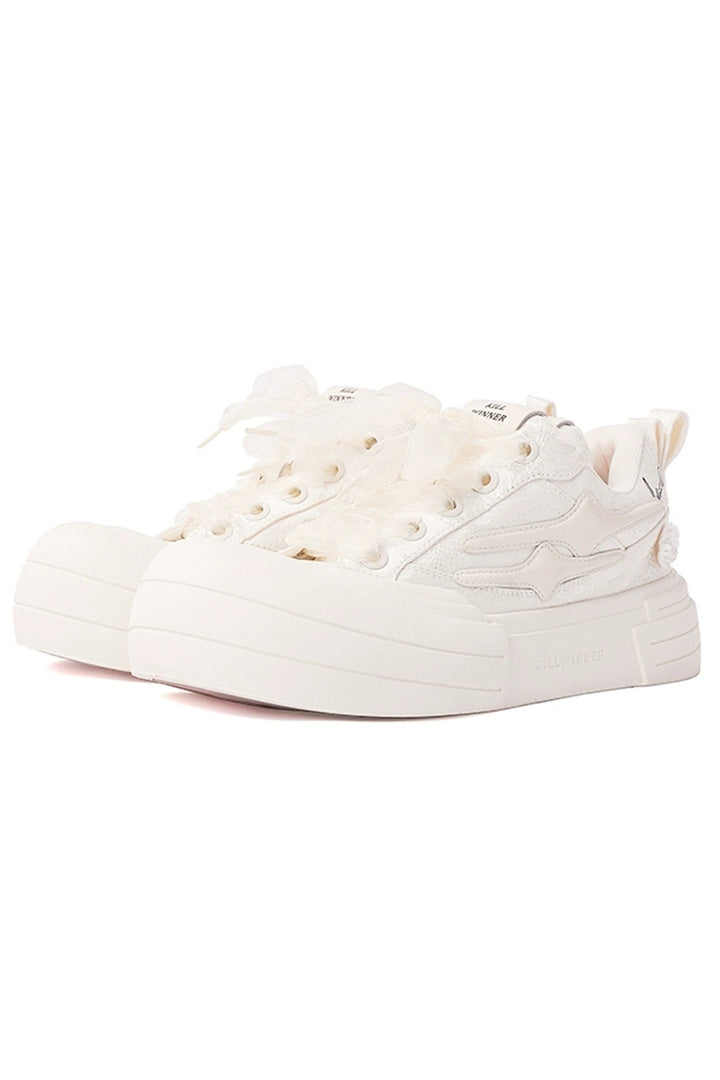 Silk Retro Smile Sneakers