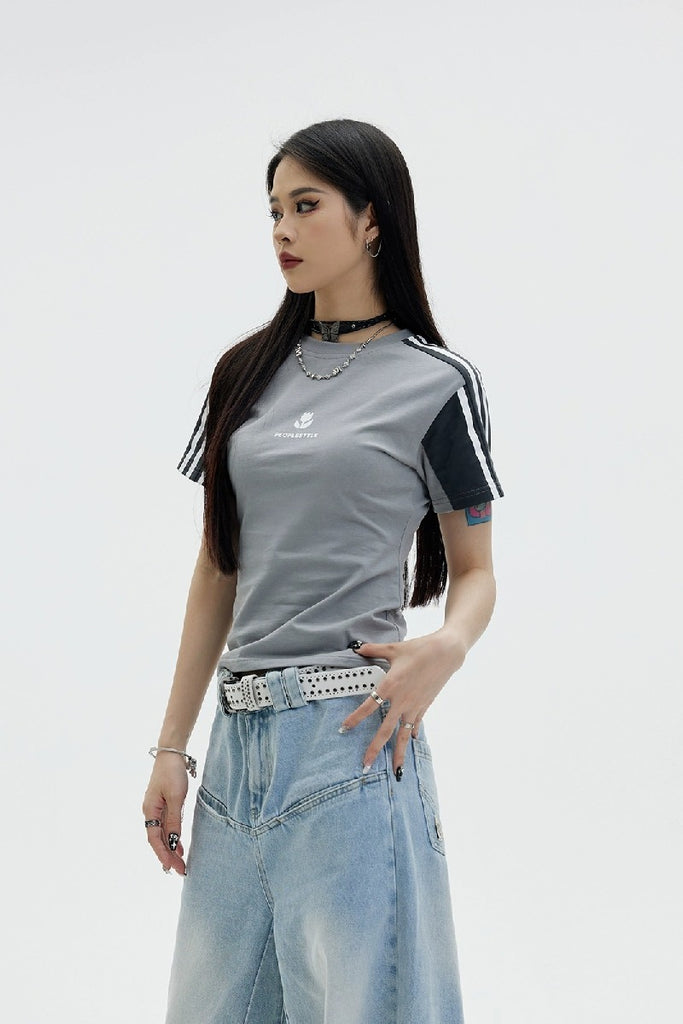 Retro Stripe Slim Fit T-Shirt – Copping Zone