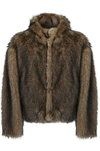 Faux Fur Cat Ear Hooded Jacket