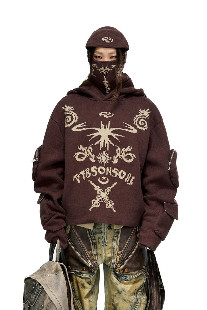 Totem Knit Hooded Sweater