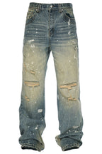Yellowstone Distressed Paint-Splatter Jeans