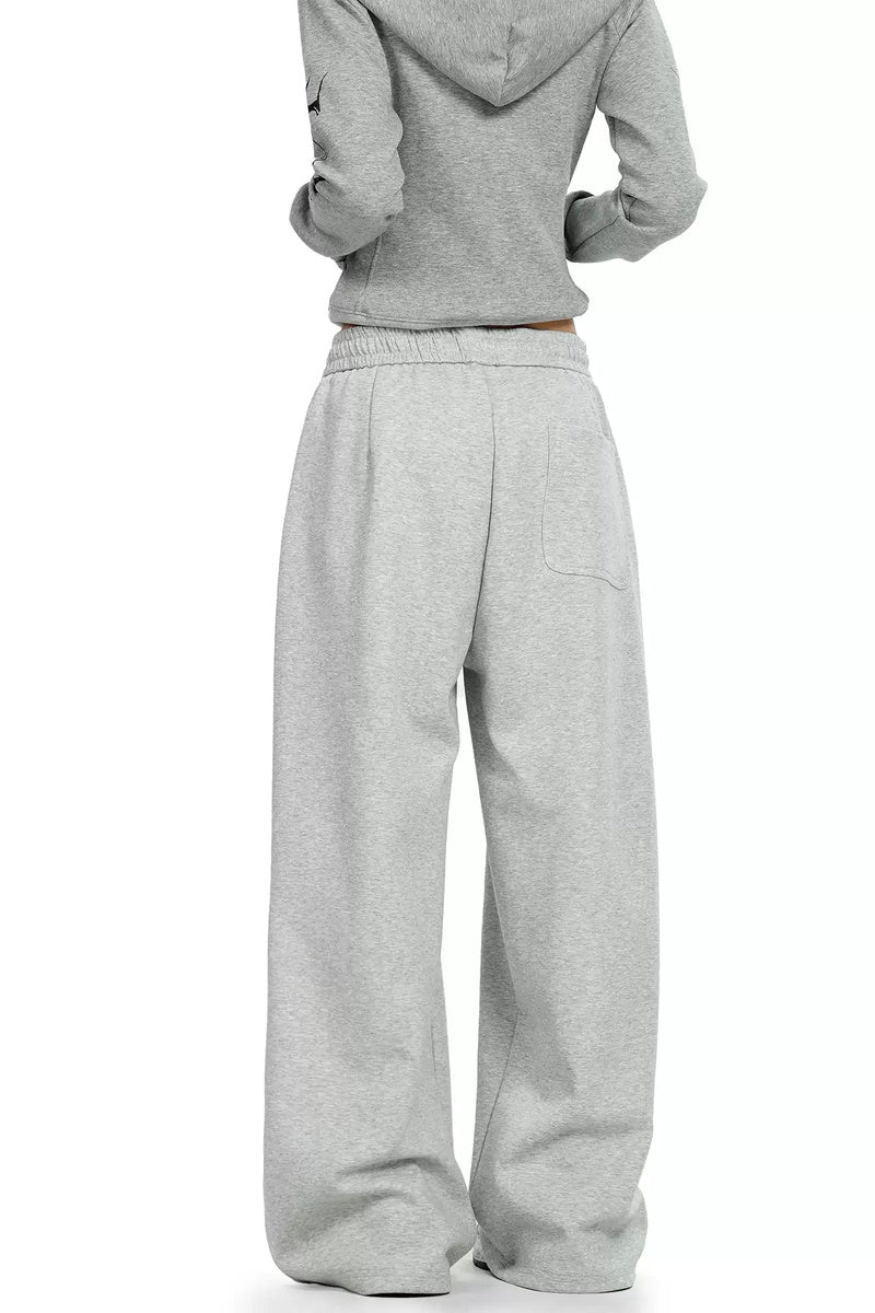 Drawstring Wide Leg Sweatpants