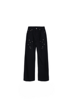 Floral Embroidered Flare Jeans