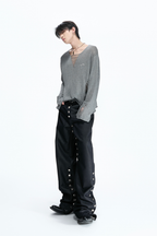 Deep V Knit Top