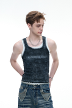 Layered Graffiti Tank Top