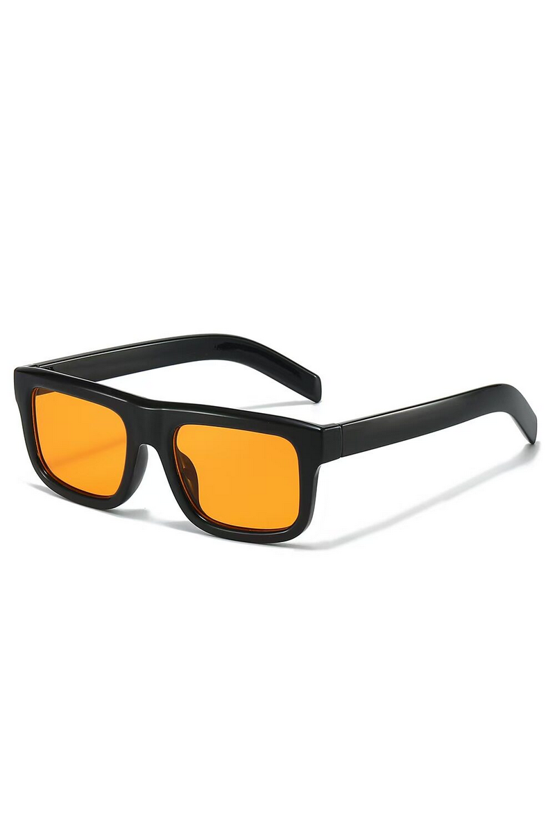 Retro Flat Top Square Sunglasses