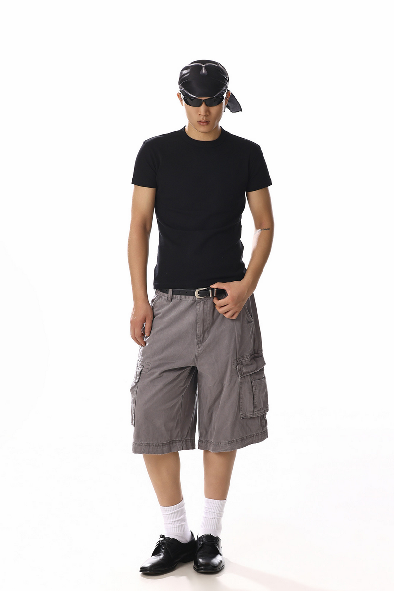 Multi Pocket Cargo Shorts
