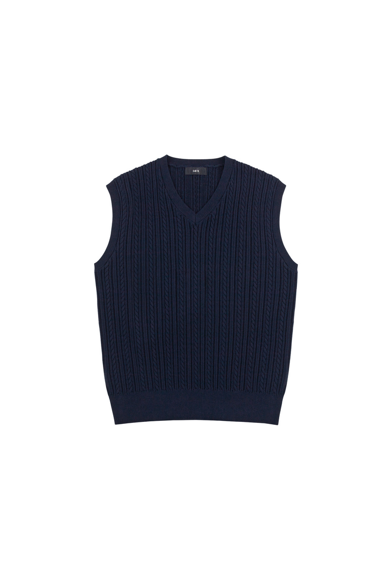 Cable Knit Sweater Vest