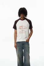Contrast Raglan Graphic T-Shirt