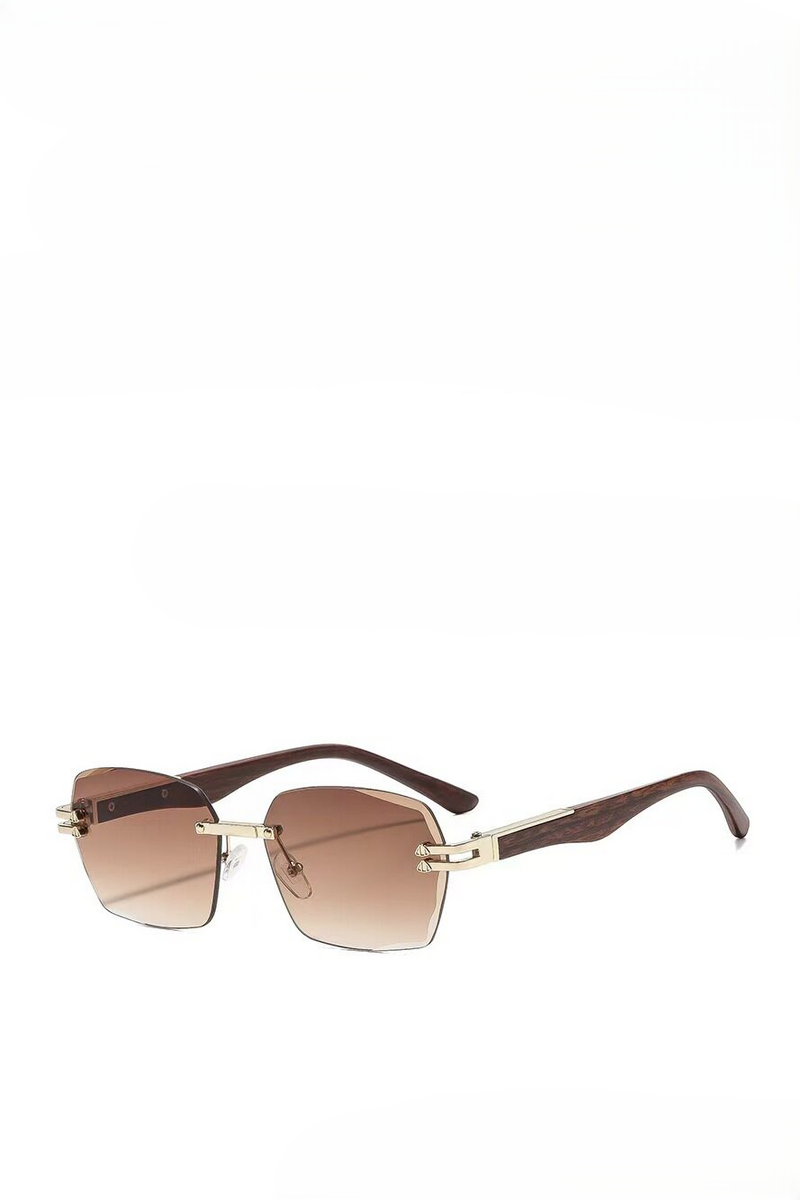 Elegant Rimless Polygon Sunglasses