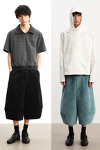 Textured Wide Leg Capris