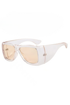 Oversized Chunky Side Shield Irregular Sunglasses