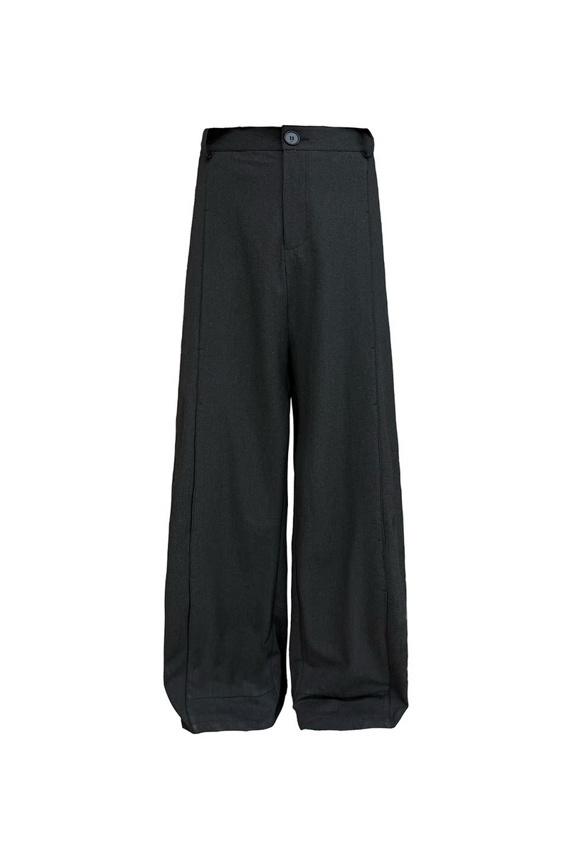 Mesh Panel Relaxed Trousers