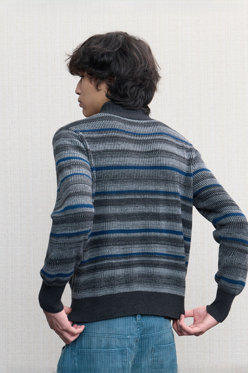 Striped Knit Cardigan