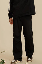 Side Stripe Pleat Sweatpants