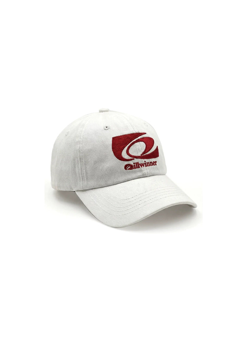Embroidered Cotton Baseball Cap - front three-quarter view