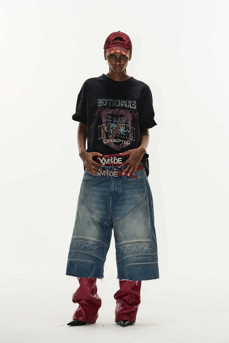 Washed Overlap Graphic Tee