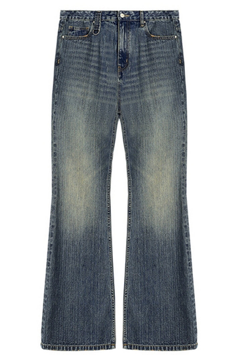 Washed Vintage Straight Jeans