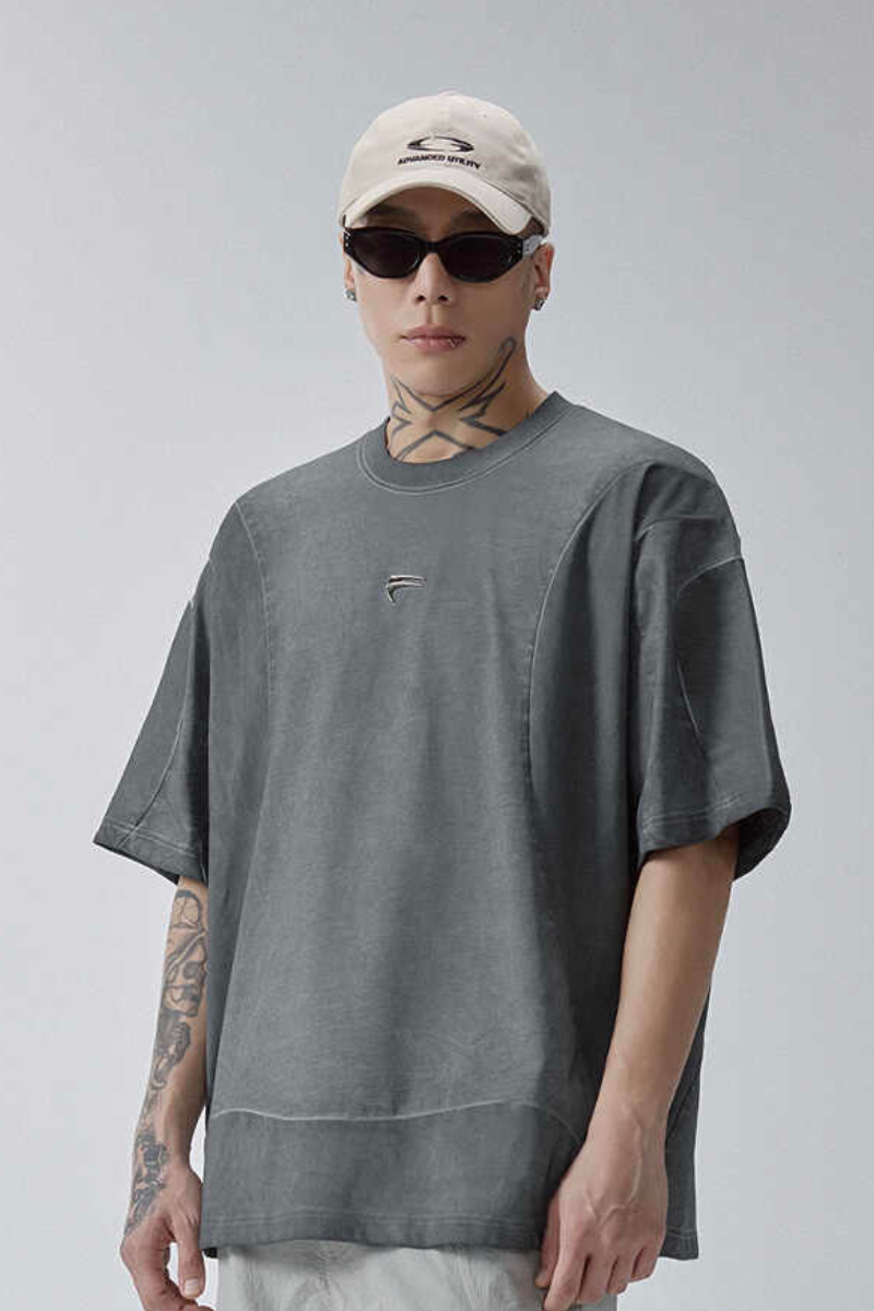 Deconstructed Washed Dark Tee