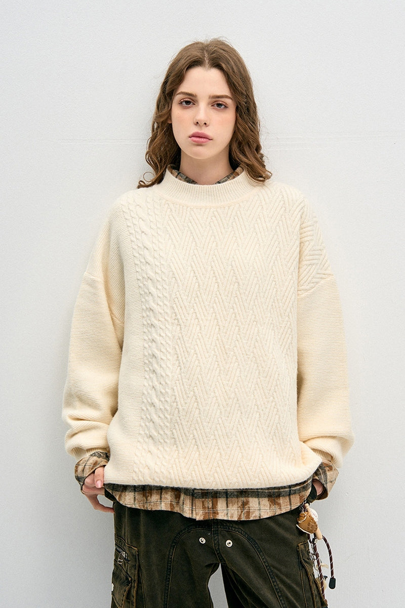 Japanese Vintage Irregular Knit Sweater