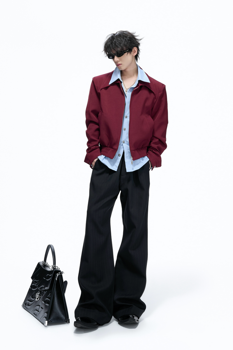 Layered Shirt Panel Jacket