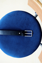 Embossed Wide Leather Belt