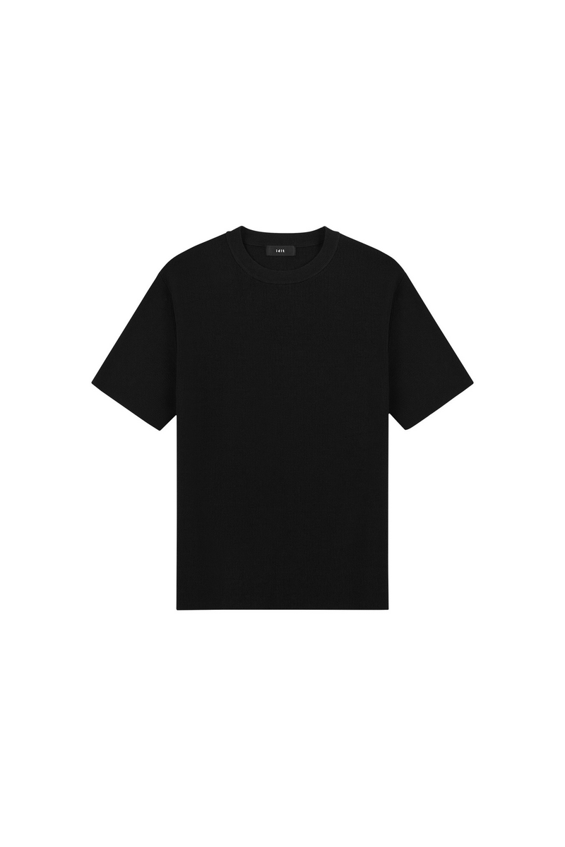 Ribbed Short Sleeve Sweater