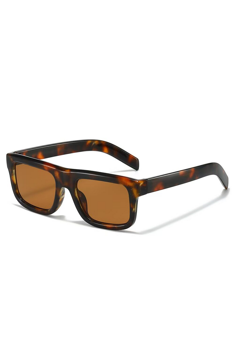 Retro Flat Top Square Sunglasses