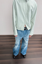 Striped Packable Hooded Jacket
