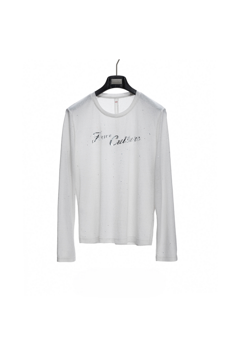 Metallic Print Lyocell Tee