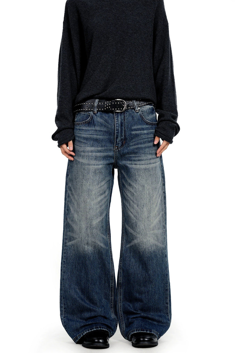 Faded Straight Leg Jeans – view 2