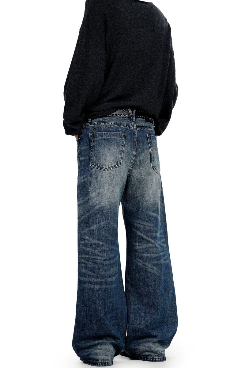 Faded Straight Leg Jeans – view 3