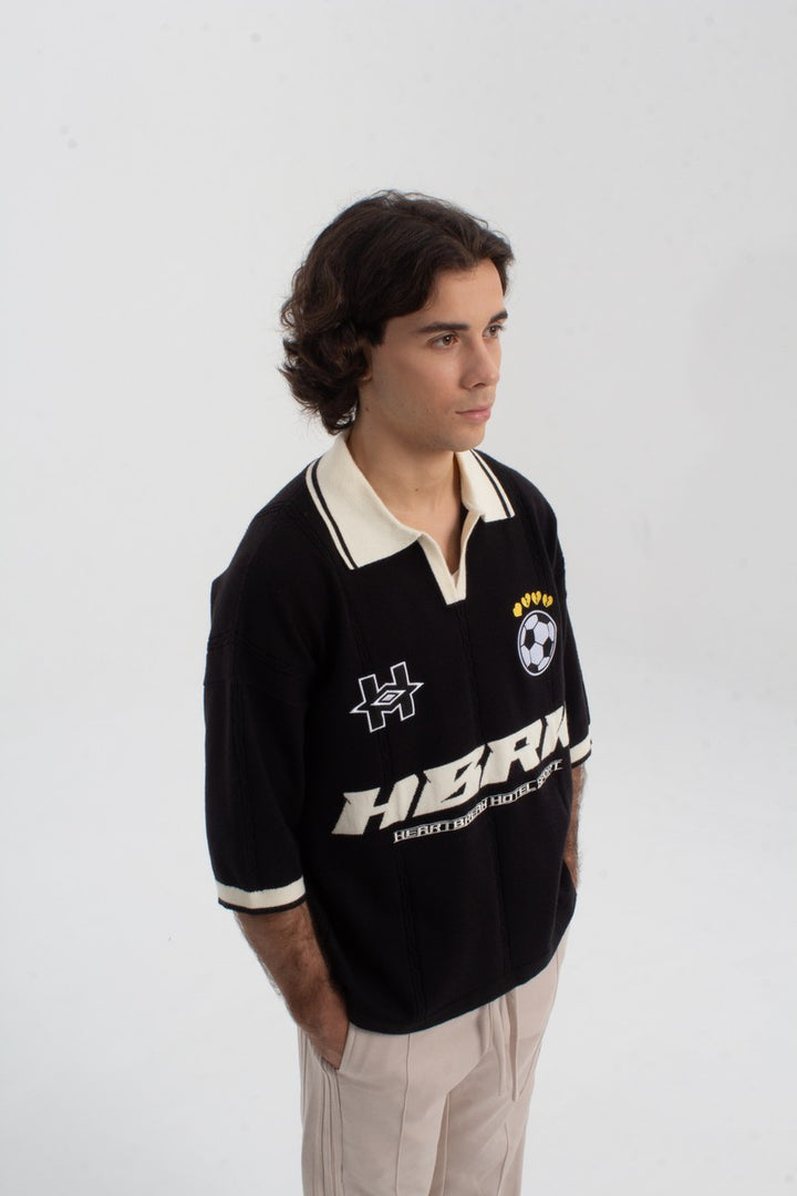 Logo Knit Football Tee