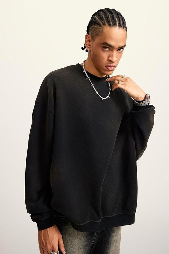 Heavy 400G Washed Crew