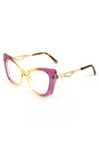 Retro Oversized Metal Cat Eye Sunglasses