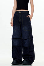 Wrinkled Paratrooper Cargo Pants