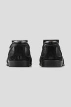 Flap Front Horsehide Trainers - Black - view 3