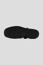 Flap Front Horsehide Trainers - Black - view 4