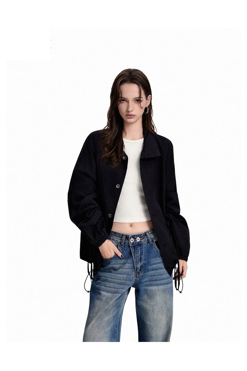 Gathered Pocket Workwear Jacket