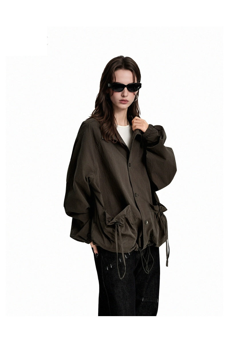 Gathered Pocket Workwear Jacket