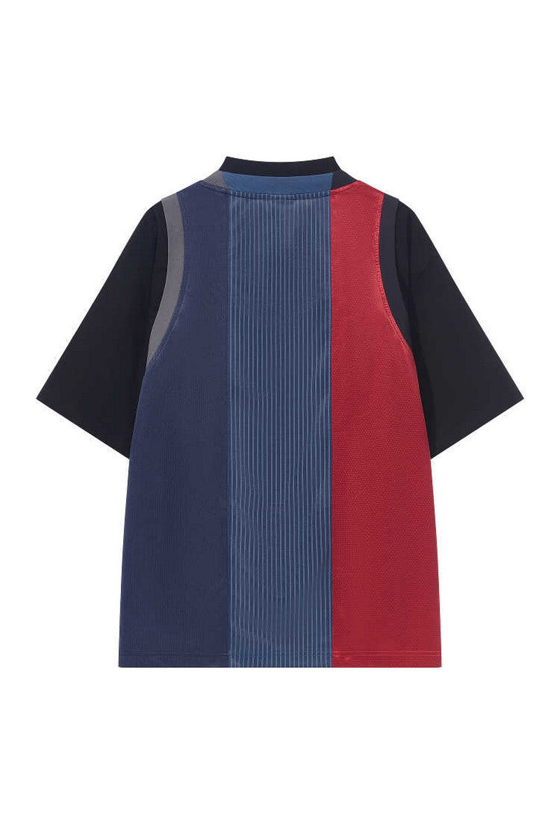Layered Panel Jersey Tee