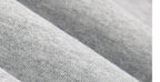 Glitter Panel Zip Hoodie — Grey, fabric close-up