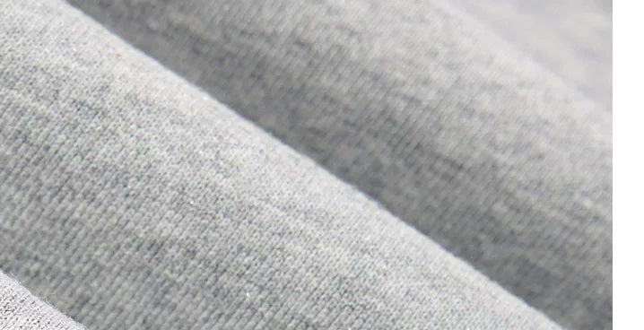 Glitter Panel Zip Hoodie — Grey, fabric close-up