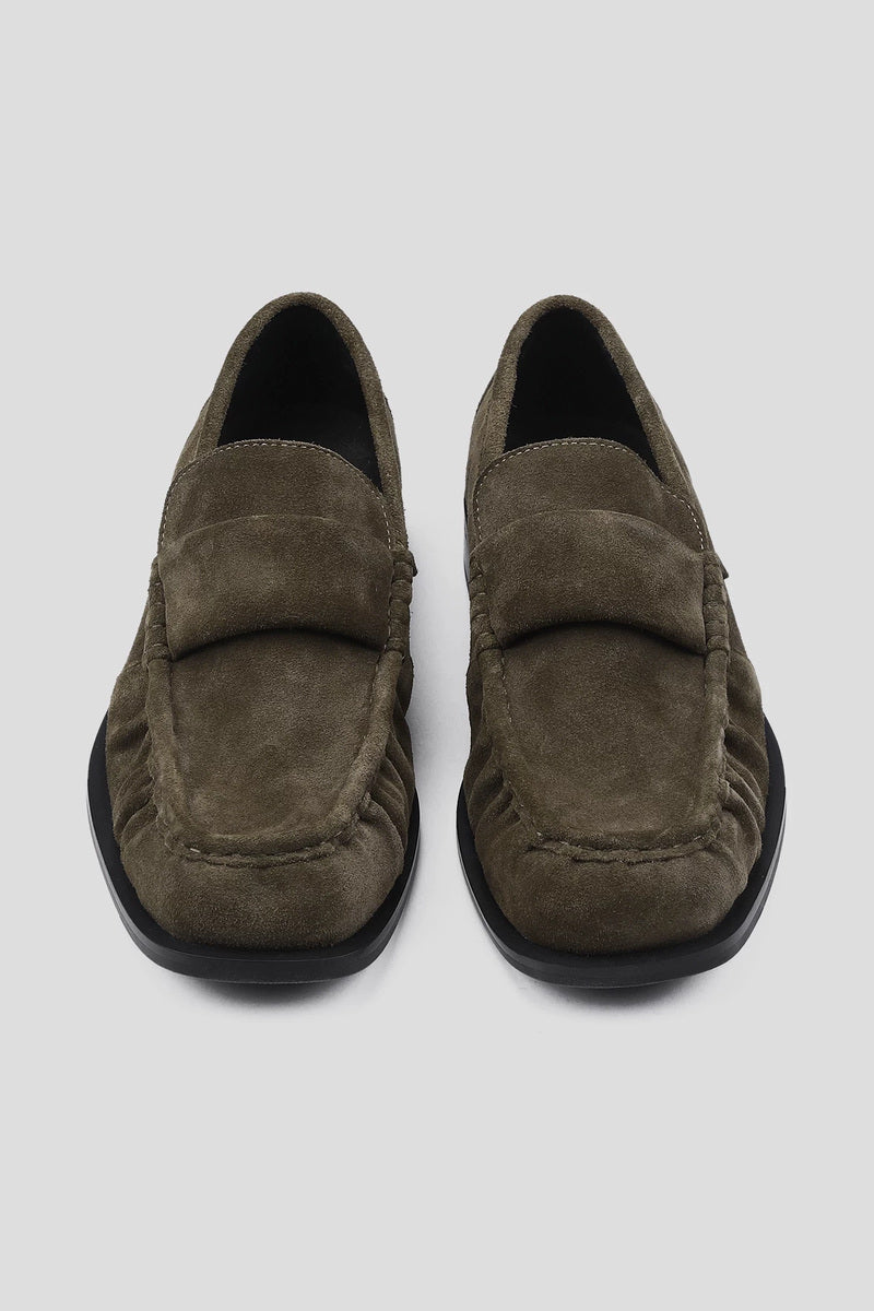 High Sheen Cowhide Loafers - Brown - view 3