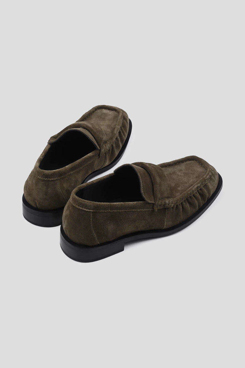 High Sheen Cowhide Loafers - Brown - view 4
