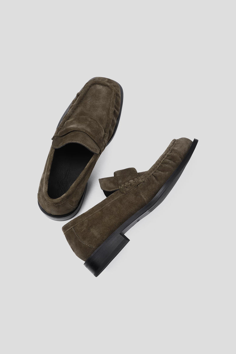 High Sheen Cowhide Loafers - Brown - view 5