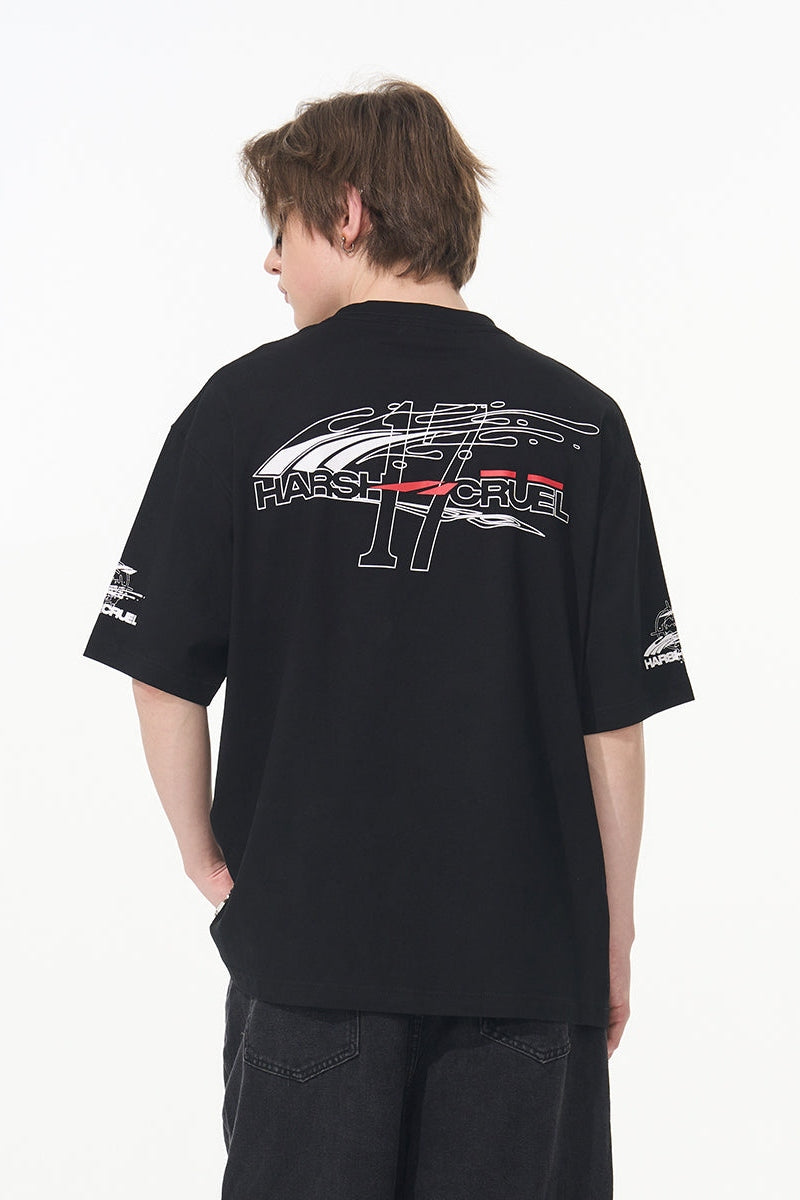 Racing Liquid Printed Tee