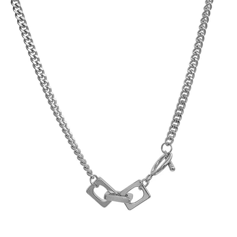 Metal Square Necklace