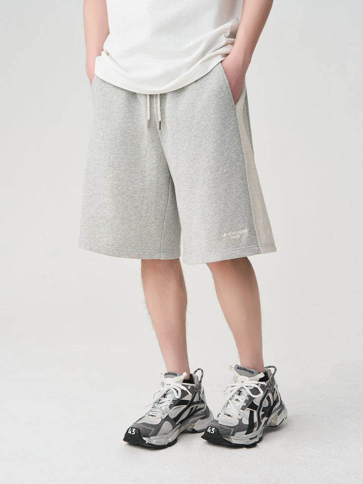 Retro Frayed Knit Sports Shorts